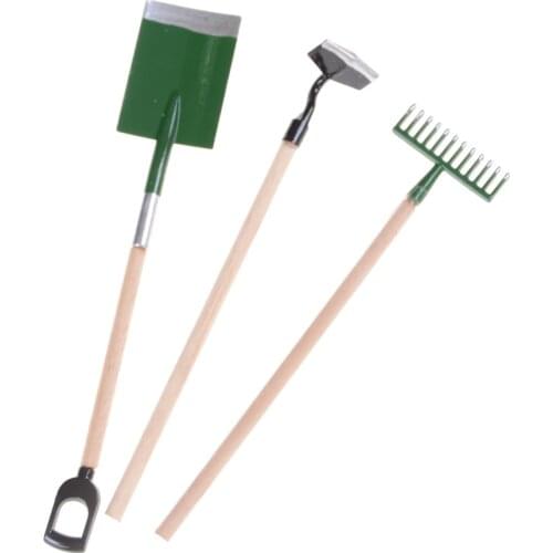 DIY Miniatura Garden Tools Outdoor Decoration Accessories Toy For Children Dolls House Miniatures Sets
