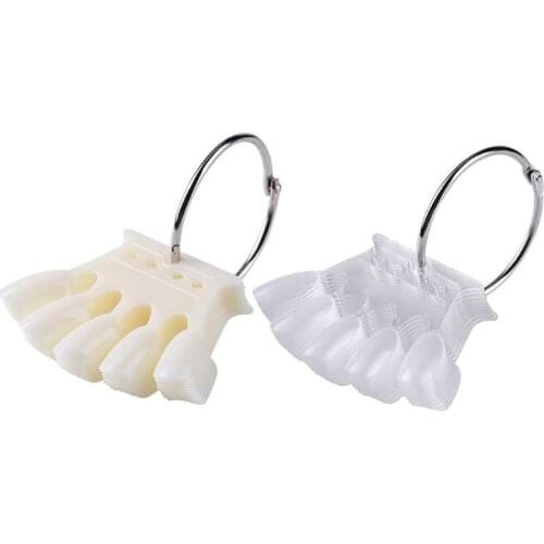 50pcs Detachable Nail Polish Color Card Plastic False Nail Tips Nail Color Display Shelf Board DIY Manicure Tools