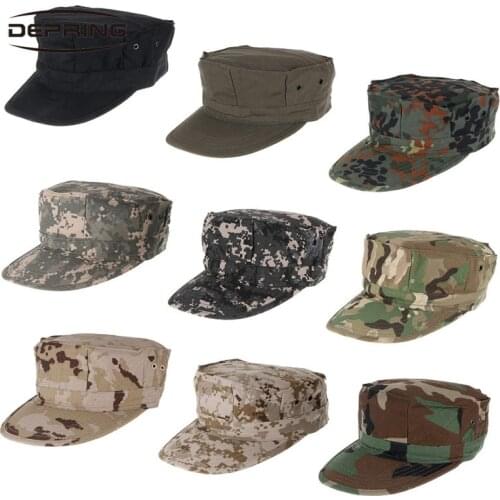 Military Camouflage Octagon Hat Army Ranger Rip-Stop Soldier Cap Multifunction Fishing Hiking Camping Training Hats Caps
