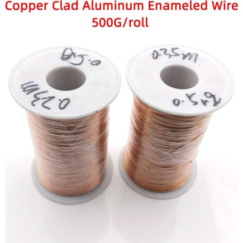 0.5KG/lot QA-1/155 Direct-Welded Copper-clad Aluminum Enameled Wire Polyurethane CCA Enamelled Wire 0.13-1.20 Enamelled CCA Wire