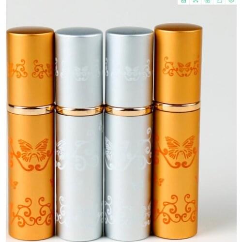 100pcs/Lot 5ml Mini Portable Refillable Perfume Atomizer Spray Bottle Print Empty Travel Atomiser Glass Fragrance Scent-bottle#4