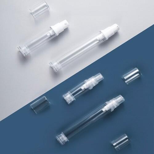 20Pcs 5/10/ml Portable Refillable Spary Lotion Bottle Transparent Mini Perfume Atomizer Facial Cream Toner Subpackage Bottles