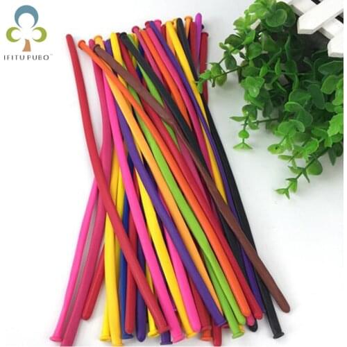 50pcs/lotColorful long balloon style wedding decoration birthday arrangement Christmas family party decoration LYQ