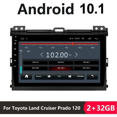 Android 9.1 head unit in Dash Car Radio Multimedia Video Player Navigation GPS For Toyota Land Cruiser Prado 3 J120 2004-2009
