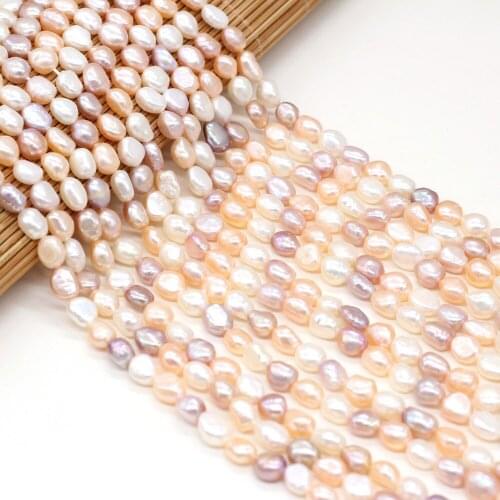 Natural Pearl Loose Beads Exquisite Irregular Cultured Freshwater Mixed Color Pearl Charms for Jewelry Making Women Necklace