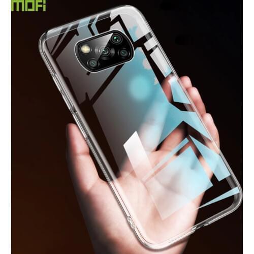 For Xiaomi Poco X3 NFC Case Slim Soft Transparent Cases TPU Back Housing For Poco X3 NFC Shockproof Full Anti-knock Funda Cases