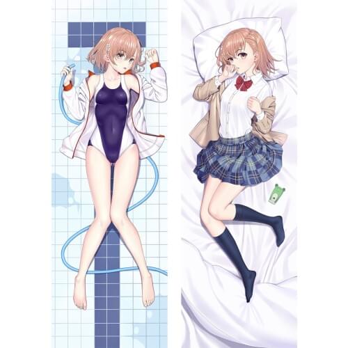 Anime Cartoon Toaru Kagaku no Railgun Sexy Body Hugging Pillows Cases Cover Pillowcase Poszewki Dakimakura Cosplay Pillow 98002