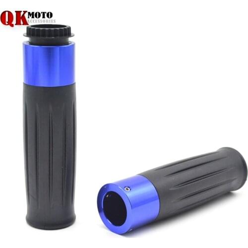 For YAMAHA TRICKER DT TW PW RT 50 80 85 90 100 125 225 230 250 7/8" Handle Bars Motorcycle CNC Aluminum Rubber Gel Hand Grips