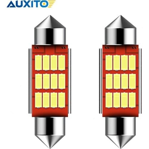 2PCS C5W LED CANBUS Festoon 36mm Error Free 4014 SMD LED Reading Doom Lamp for Audi a4 b6 b8 a3 q7 TT 8n bmw e90 e60 e46 x5 e53