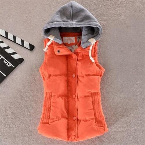 Spring Woman Plus Size Warm Down Vests Female Oversized Thick Vest Women Removable Hooded Doudoune Abajo Waistcoat Parkas