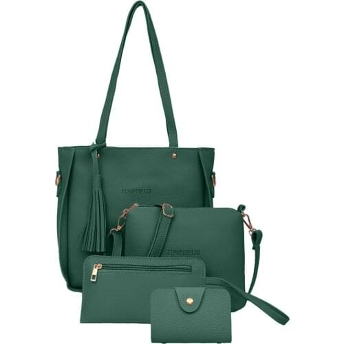 Woman bag 2019 New Fashion Four-Piece Shoulder Messenger Wallet Handbag bolsos mujer torebka damska shopper ladies hand bags