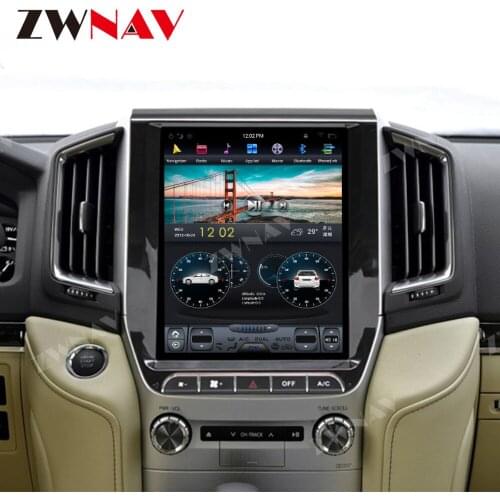ZWNAV FOR Toyota Land Cruiser LC200 Car GPS Navigation DVD PlayerVertical Screen Android 9.0 Auto Car Radio Stereo Multimedia