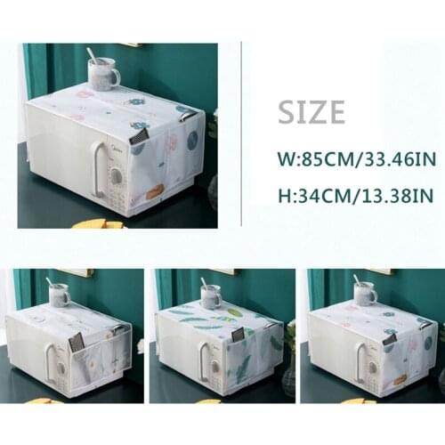1Pc Waterproof Grease Proofing Storage Bag Double Pockets Dust Covers Microwave Cover Microwave Oven Hood Kitchen Accessories