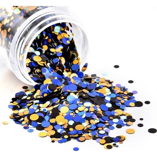 2021 New 10ML Canned 3D Nail Decorations Mixed Small Round Piece Nail Art Design Colorful Sequin Jewelry DIY Nail Patch Material