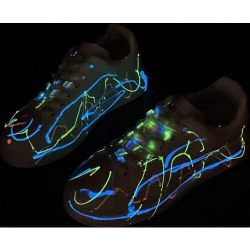 2021New Fluorescent white shoes womens shoes mens shoes kids Sneakers Kids Shoes Patent Leather Shoes For Girls Party shoes