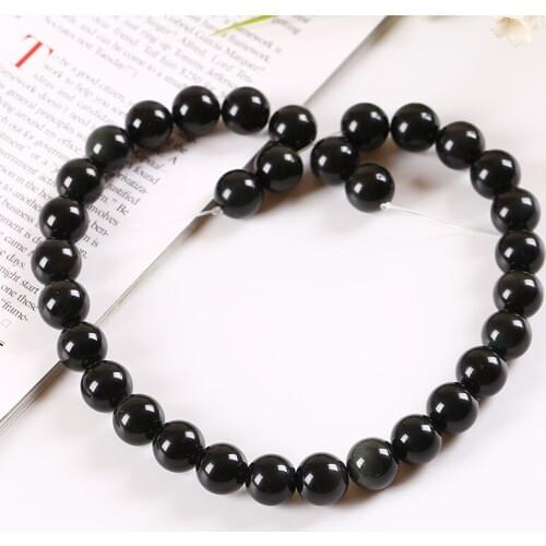 4/6/8/10/12/14mm Natural Round Agates Stone Beads Selectable Grade Black Onyx Beads For Jewelry Making DIY Bracelet Necklace