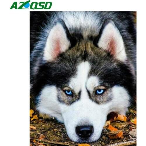 AZQSD 5d Diamond Painting Dog Picture Of Rhinestones Home Decor Diamond Embroidery Sale Diy Animla Handmade Craft