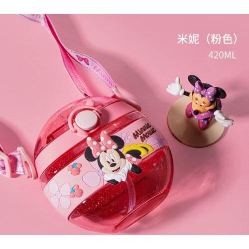 Disney Water Bottle for Children Mickey Minnie Mouse Cartoon Water Bottle Children Garrafa De Agua Bebe Printed Water Bottle