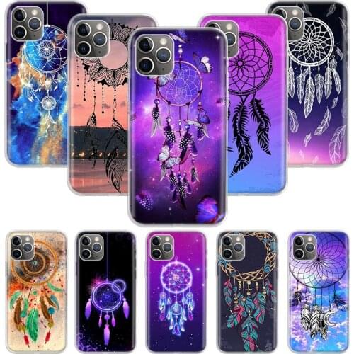 The dream catcher mandala Case for Apple iphone 11 12 Mini Pro XS Max XR X 7 8 6 6S Plus 5 5S SE 10 Ten Gift Silicone Phone Cove