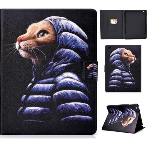 Case for Apple IPad 2/3/4 A1396 A1397 A1416 A1430 A1403 A1458 A1459 A1460 A1395 Tablet cases Animal Prints Stand Cover Funda+Pen