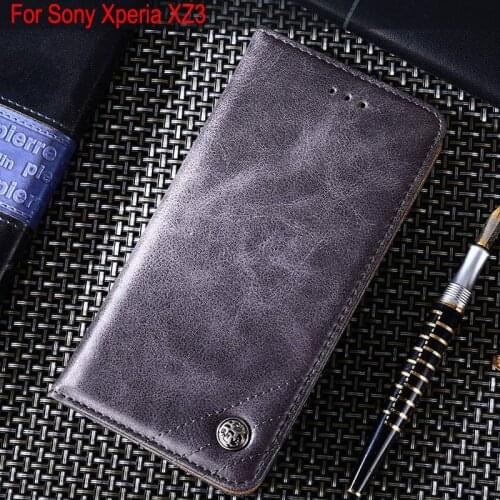 Phone Case for Sony Xperia XZ3 Leather Flip cover with Stand Card Slot Without magnets for Sony Xperia XZ3 Case funda coque capa