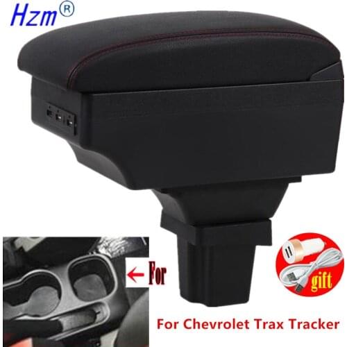 For Chevrolet Trax Tracker armrest box For Holden Trax Tracker central Store content box with decoration products USB interfac