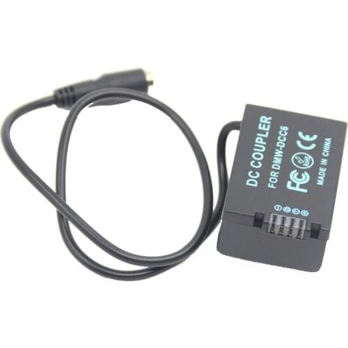 DMW-DCC6 DC Coupler DMW-BMB9 BMB9 DMW-BMB9E dummy battery fit power adapter charger for Panasonic DMC-FZ45 FZ62 FZ70 FZ150 FZ100