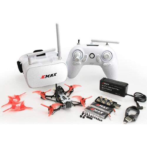 EMAX Tinyhawk II Freestyle 115mm 2.5 inch F4 5A ESC FPV Racing RC Drone RTF Version with Remote Control FPV Goggles
