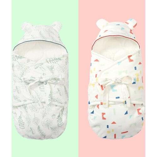 Babies Warm Sleeping Bags Newborn Baby Cocoon Swaddle Wrap Envelope Cotton Baby Blanket Swaddling Stroller Kids Wrap Sleepsack