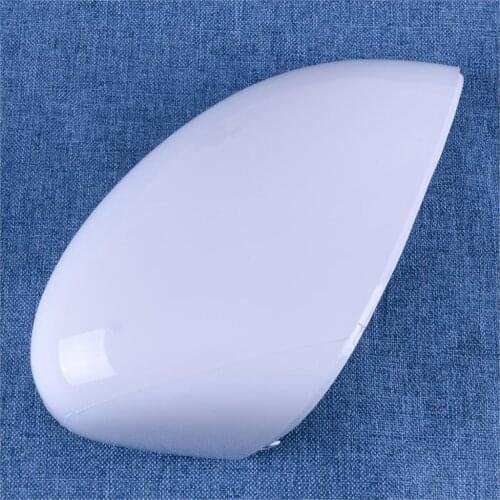 DWCX Right Wing Door Rearview Side Mirror Cover Case Cap White 3214167 Fit For Ford Fiesta 2008-2012 2013 2014 2015 2016 2017