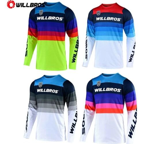Willbros Mountain Bicycle Offroad Long Sleeve Motorbike Motocross Summer T-shirt SE Pro Mirage Team Jersey