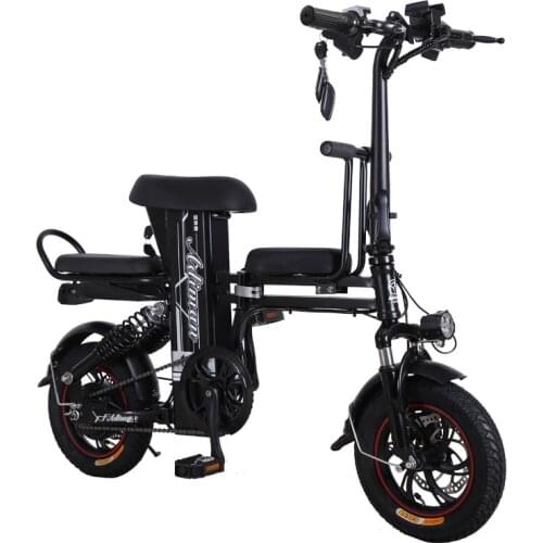 Lithium Electric Folding Bicycle Adult Skateboard Storage Battery Mini Foldable Electric Bicycle