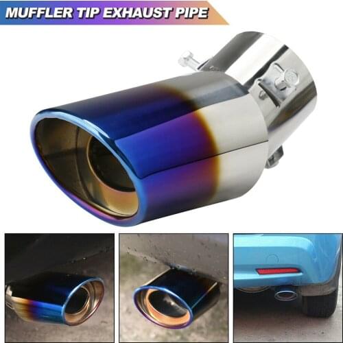 Car Modification Exhaust Systems Muffler Tail Pipe Durable Stainless Steel Fashion Color Tail Throat Universal Exhaust Tip Car