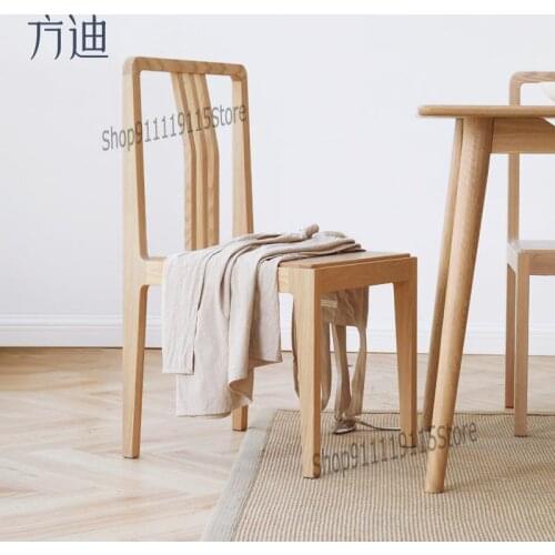 All Solid Wood Dining Table Chair Back Chair Study New Chinese Family Living Room Bedroom Single Chair