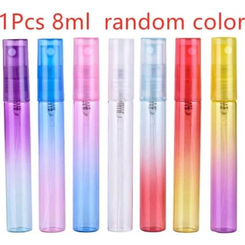 8/3/20/100/120ml Gradient Color Glass Essential Oil Empty Bottle Perfum Bottles Refillable Bottle Containers Random Color