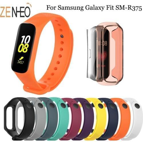 Silicone watch band For Samsung Galaxy Fit-e R375 watch strap replacement TPU Full Protector Case For Galaxy Fit-e R375 bracelet
