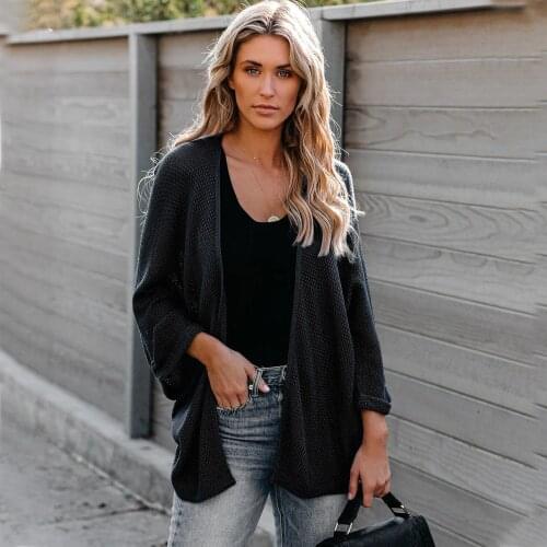 Sweater Cardigans Women 2021 European womens Hot Style Cardigan New Knitted Jacket Warm Sweaters Dropshipping SJ3205