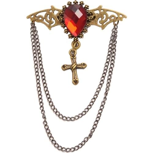 Vintage Steampunk Brooch Victorian Gothic Women Men Bronze Pin Accessories