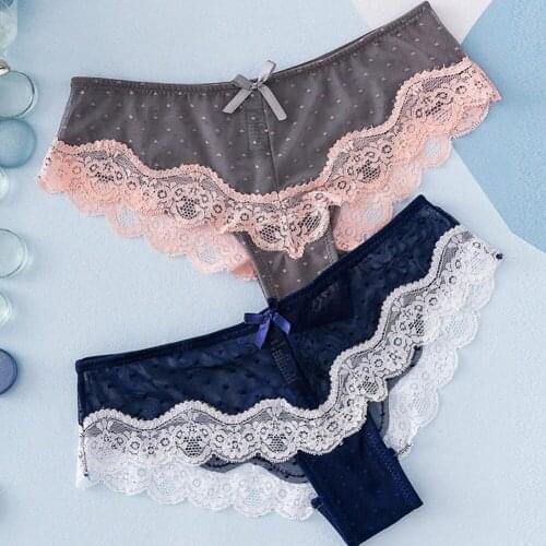 Woman Lace Panties Underwear Sexy Breathable Soft Lingerie Female Briefs Panties Transparent Womens Underpants