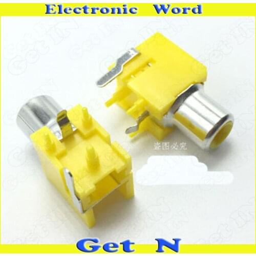 10pcs-300pcs AV3-8.4-9 Type 2pins Audio Video AV Female Connecctors Jacks 2P Rca Lotus Socket Soldering Type