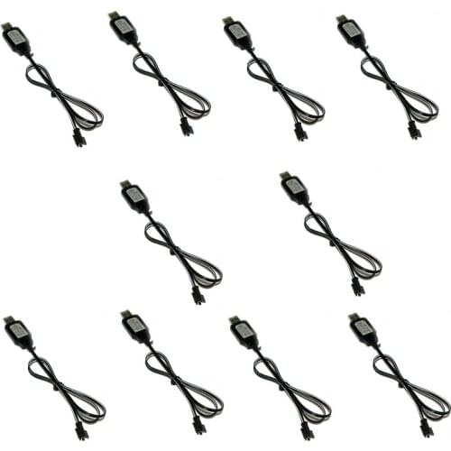 Wholesale Lot 10pcs 3.6V/4.8V/6V/7.2V 250mA USB SM plug Charger with charge lamp For NiMH NiCD RC Model Battery Pack