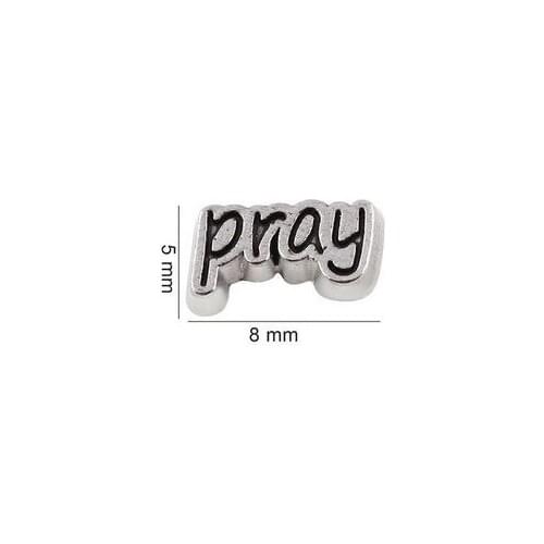 20PCS/lot Pray Floating Locket Charms Fit For Magnetic Memory Floating Locket Jewelrys Making