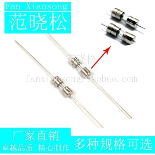3*10mm Take the lead Glass fuse tube 3x10mm 0.5A 1A 2A 3A 4A 5A 6A 8A 10A 250V