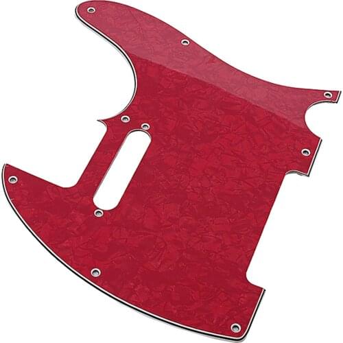 3ply PVC Plastic Guitar Pickguard Scratch Plate for Electric Guitar Instrument Parts Accessory DIY Luthier Red