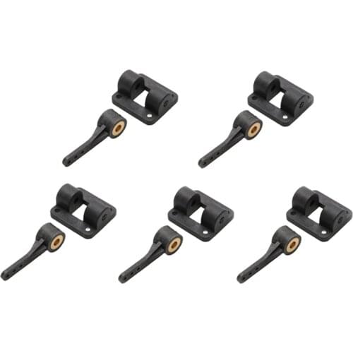 5set Dia.4.1mm 4.0mm Front Wheel Steering Base Holder+ Racker Arm Landing Gear Mount 3 Hole for RC Aircraft Fixed Wing DIY Parts