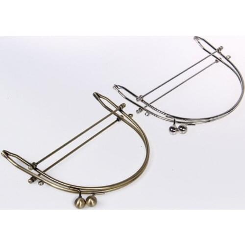 6 inch Antique Bronze Nickel half round metal Purse Frame