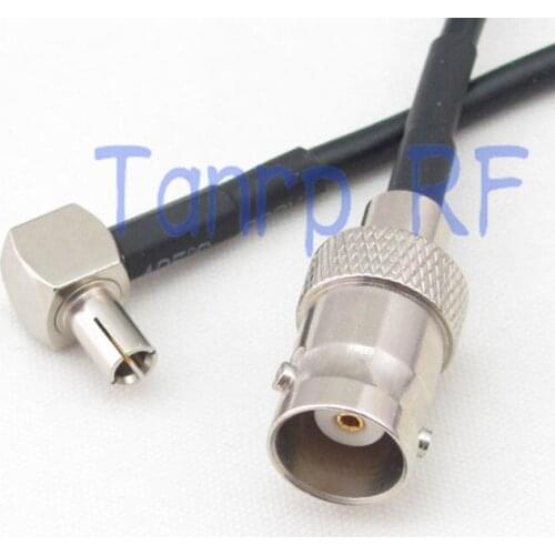 6in BNC female jack to TS9 male right angle RF adapter 15CM Pigtail coaxial jumper cable RG174 extension cord