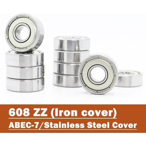 608ZZ Bearing ABEC-7 ( 10 PCS ) 8x22x7mm Miniature Ball Bearings 608Z EMQ GRADE 608ZZ-Bearing