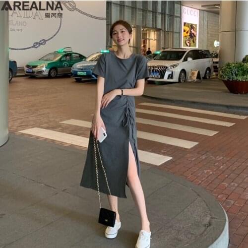 AREALNA Summer Dresses With A Slit