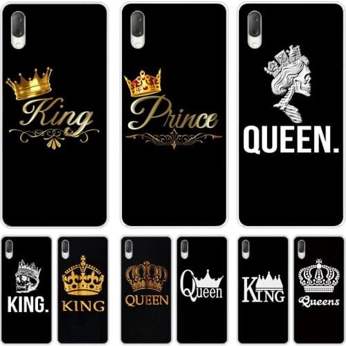 King queen couple lovers Case For Sony Xperia X XA XA1 XA2 Ultra L1 L2 L3 XZ3 M4 Aqua Z3 Z5 Premium E5 XZ XZ1 XZ2 Compact Cover